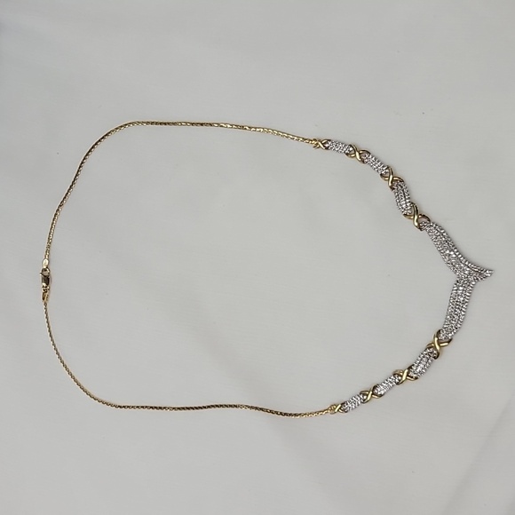 Diamond ( Genuine) Sterling Silver Necklace - Picture 5 of 15